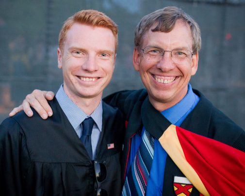 David Dry and Dr. Ken Kihlstrom at Commencement