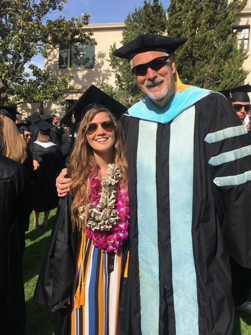 Elli Scheer with Professor Gregg Afman