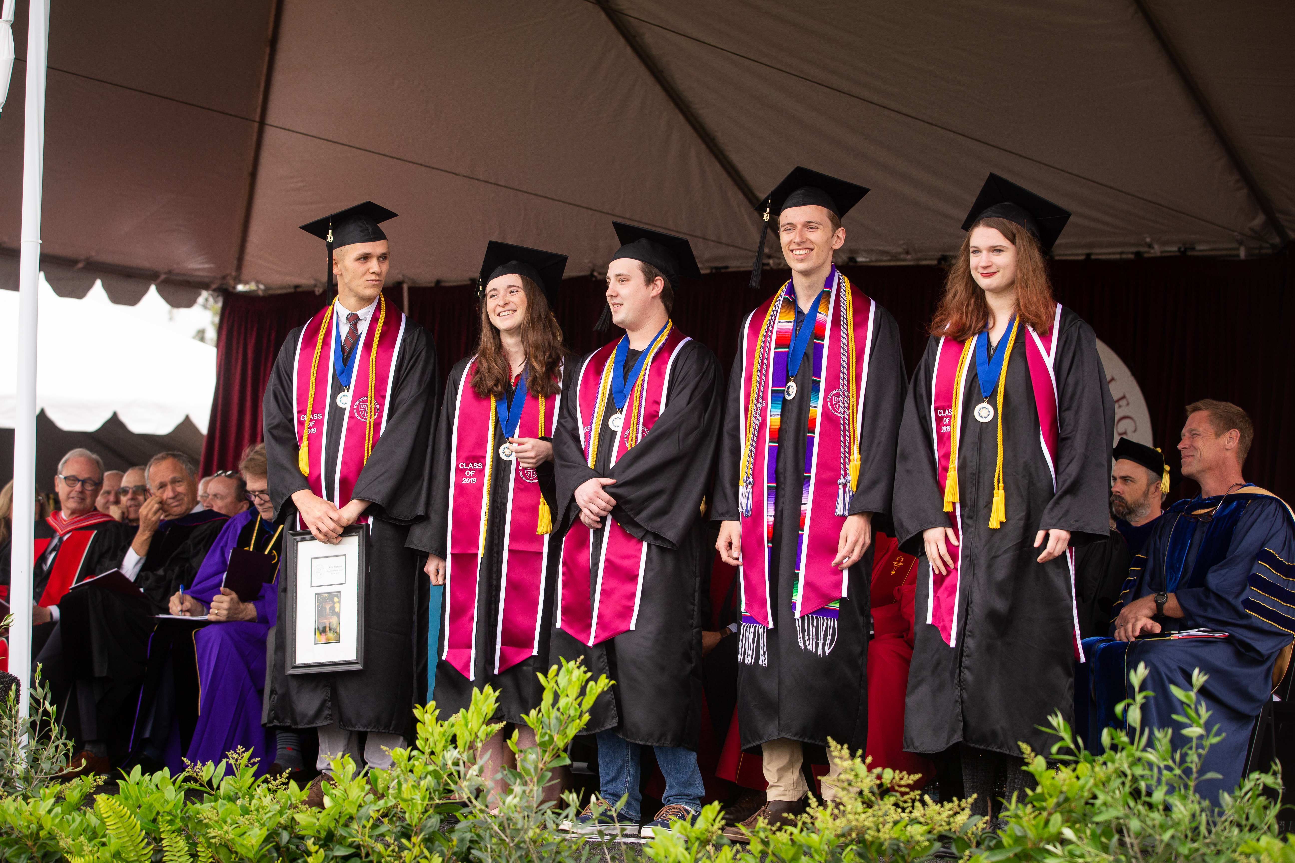 Faculty Scholarship Award Winners Kyle Hansen, Natelli Cripe, Matthew Coffman, Noel Hilst and Ana Bulger