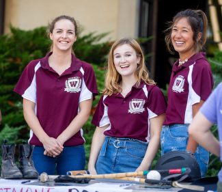 The Westmont women's polo team 