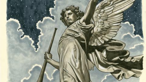 Painting of an angel.