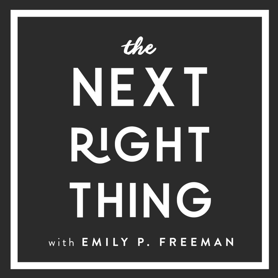 The Next Right Thing with Emily P. Freeman Logo